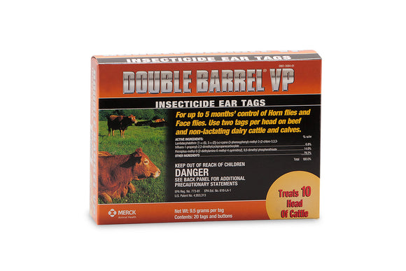 Merck Double Barrel® Vp Insecticide Ear Tags (20 Tags/Box)