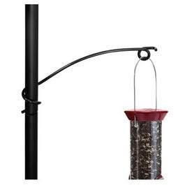 Bird Feeder Hook, Black Steel, 8-In.