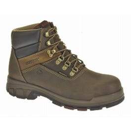 Cabor Waterproof Work Boots, Medium Width, Brown Nubuck Leather, Men's Size 10