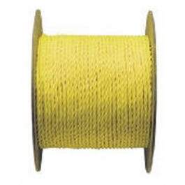 Polypropylene Rope, Twisted, Yellow, 3/8-In. x 400-Ft.