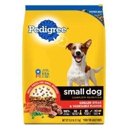 Dog Food, Dry, Small Dog, Grilled Steak and Vegetable Flavor, 3.5-Lb.