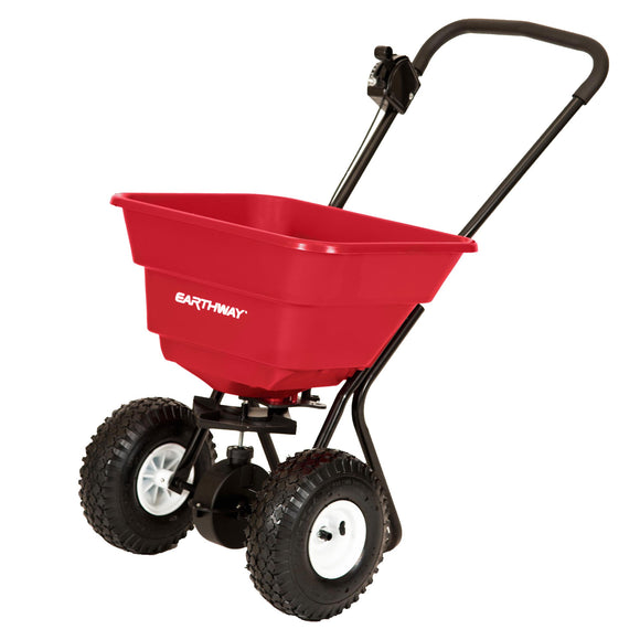 EarthWay 80lb Commercial Broadcast Spreader With Pneumatic Tires