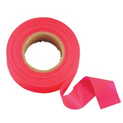 Johnson Level GloRed Flagging Tape - 1 inch x 200 ft.