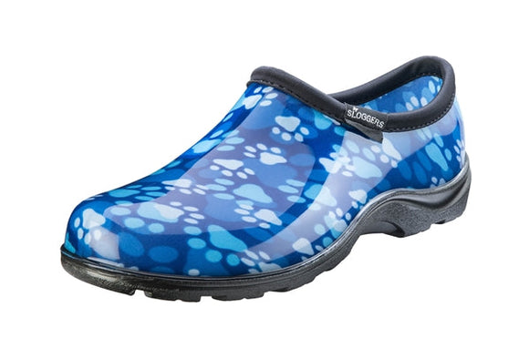 Sloggers Women's Rain & Garden Shoes Paw Print Blue (Size 7)