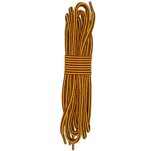Jobsite & Manakey Group Braided Laces Yellow / Brown 45 in.