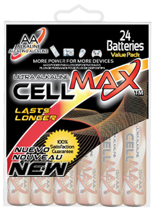 AA CELL MAX ALKALINE 24PCHARD PA