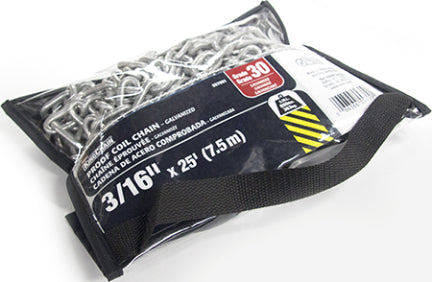 CHAIN GALV G30 PROOF COIL 3/16 INX25FT