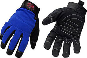 Boss 5205X Blue Mechanic Gloves, Synthetic Leather