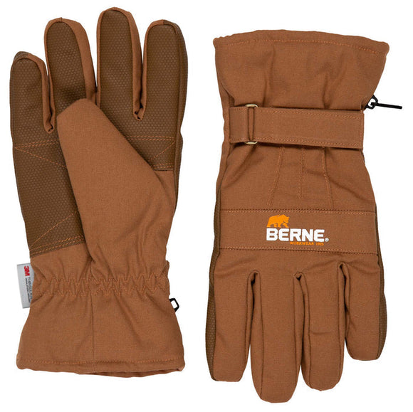 Berne Insulated Work Glove Large Brown Duck