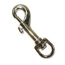 King Chain 3/8 Nickel Round Swivel Eye Bolt Snap