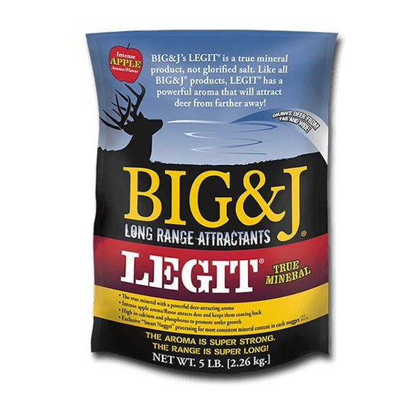 Big And J Legit True Mineral Attractant Apple Flavor 5 lbs