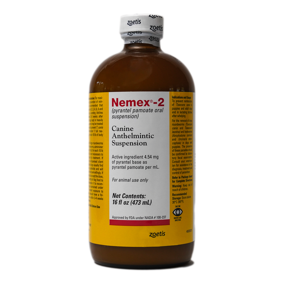 Pfizer Nemex-2 Canine Anthelmintic Dog De-wormer, 16-ounce
