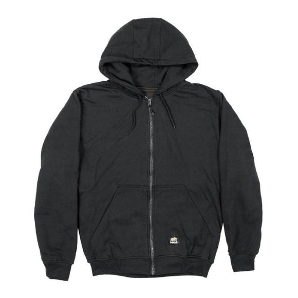 Berne Men's Thermal Lined Hooded Sweatshirt (2XL, Black)